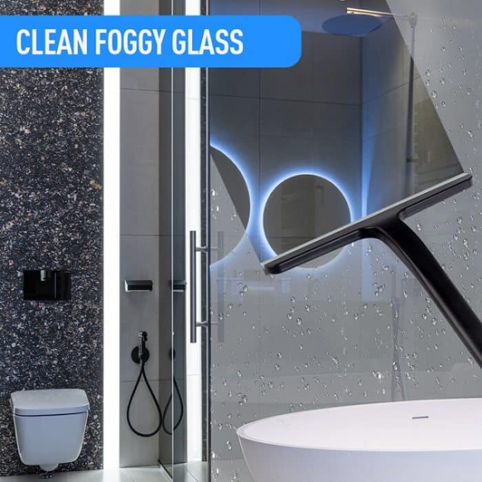 Glasschaber aus Kunststoff, Reinigungswerkzeug für Badezimmerglas – Bild 6