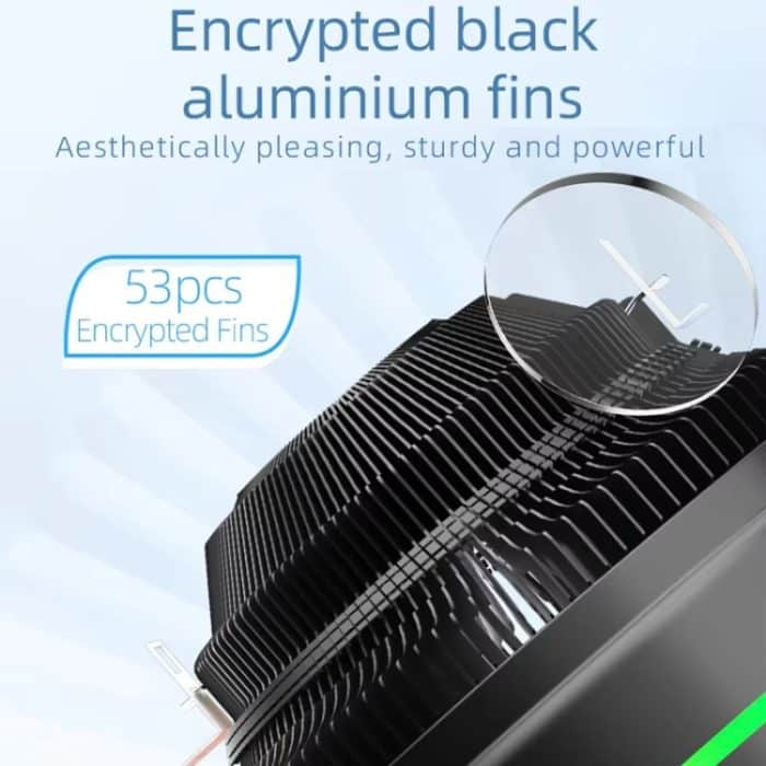 LED Buntes Licht 4Pin Kühler Desktop CPU Lüfter, Ice Blade W120 – Bild 7