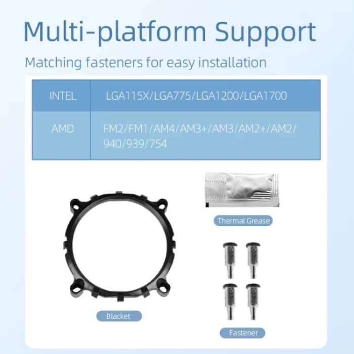 LED Buntes Licht 4Pin Kühler Desktop CPU Lüfter, Ice Blade W120 – Bild 10