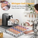 Für K-CUP / Dolce Gusto OASISWJ 36-teiliges Kaffeekapsel-Organizer-Kaffeemaschinen-Untergestell, OA1320 (Black), OA1320 (Gray) – Bild 3