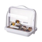 Tragbarer, transparenter Multifunktions-Aufbewahrungsbox-Brotkasten-Flaschen-Organizer mit staubdichtem Deckel, Small, Large