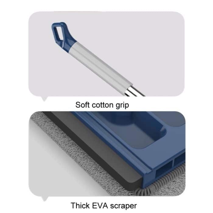 42cm Hand-Freies Haushalts Flache Mop Küche Reinigung Lazy Boden Reiniger, White+2 Wipes, White+4 Wipes, White+6 Wipes, Blue+2 Wipes, Blue+4 Wipes, Blue+6 Wipes – Bild 4