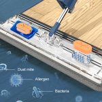 42cm Hand-Freies Haushalts Flache Mop Küche Reinigung Lazy Boden Reiniger, White+2 Wipes, White+4 Wipes, White+6 Wipes, Blue+2 Wipes, Blue+4 Wipes, Blue+6 Wipes – Bild 7