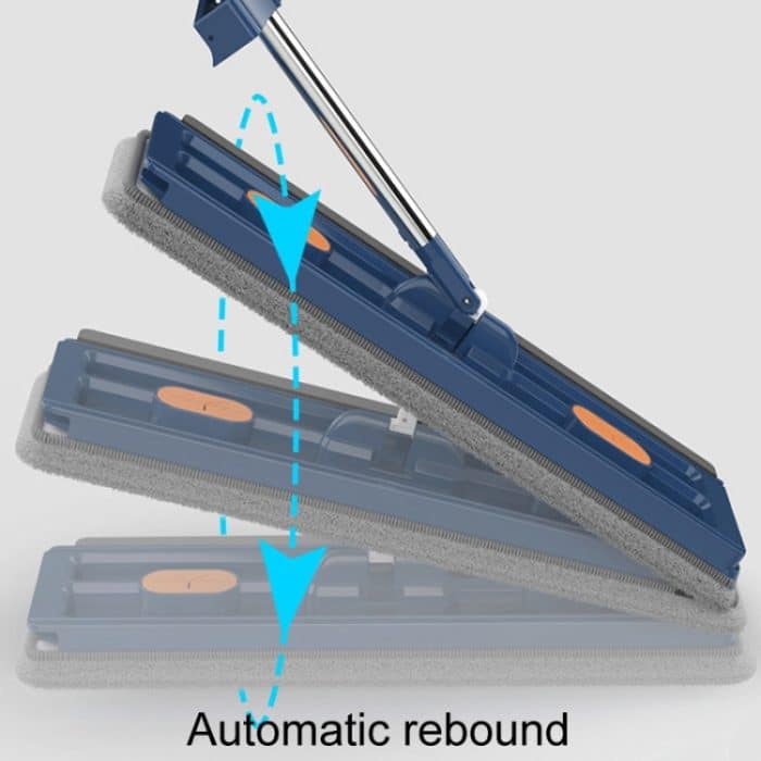 42cm Hand-Freies Haushalts Flache Mop Küche Reinigung Lazy Boden Reiniger, White+2 Wipes, White+4 Wipes, White+6 Wipes, Blue+2 Wipes, Blue+4 Wipes, Blue+6 Wipes – Bild 9