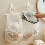 Wandbehang Aufbewahrungstasche Trocknen Unterwäsche Mesh Tasche Kosmetik Aufbewahrung Hängetasche, Without Lace, With Lace – Bild 2