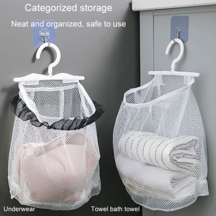 Wandbehang Aufbewahrungstasche Trocknen Unterwäsche Mesh Tasche Kosmetik Aufbewahrung Hängetasche, Without Lace, With Lace – Bild 9