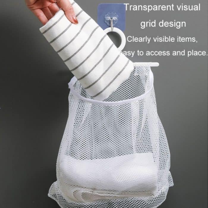 Wandbehang Aufbewahrungstasche Trocknen Unterwäsche Mesh Tasche Kosmetik Aufbewahrung Hängetasche, Without Lace, With Lace – Bild 10