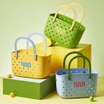 Dopamin Tragbarer Badezimmer-Aufbewahrungskorb, Haushalts-Entwässerungskorb für Gemüse, Green, Yellow, Blue, With 2 x Internal Box (Green), With 2 x Internal Box (Yellow), With 2 x Internal Box (Blue) – Bild 2