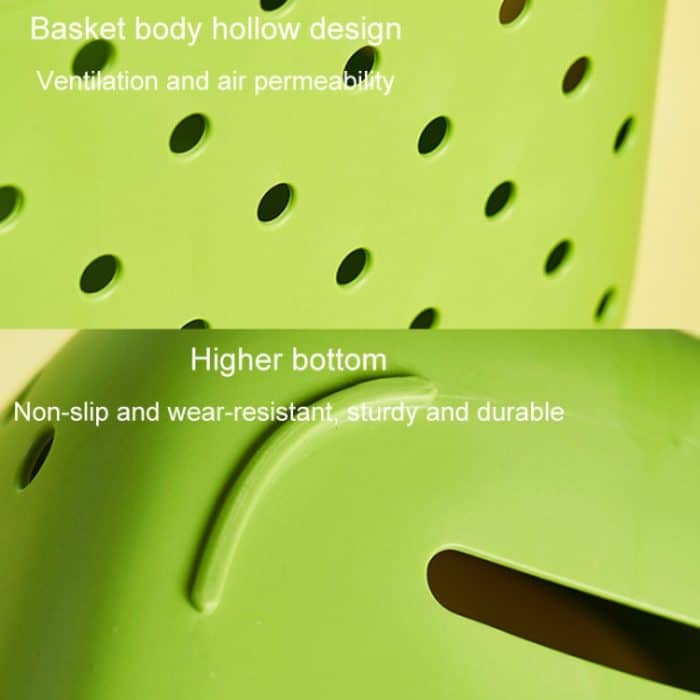 Dopamin Tragbarer Badezimmer-Aufbewahrungskorb, Haushalts-Entwässerungskorb für Gemüse, Green, Yellow, Blue, With 2 x Internal Box (Green), With 2 x Internal Box (Yellow), With 2 x Internal Box (Blue) – Bild 11