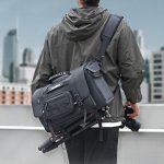 Cwatcun D115 Schulter-/Crossbody-Tasche aus wasserdichtem Leder für Film-DSLR-Kameras, Black Small, Black Medium, Black Large – Bild 2