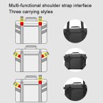 Cwatcun D115 Schulter-/Crossbody-Tasche aus wasserdichtem Leder für Film-DSLR-Kameras, Black Small, Black Medium, Black Large – Bild 12