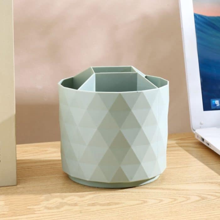 TBD0604995801A.jpg Rotierender Stifthalter für den Schreibtisch, große Kapazität, Aufbewahrungsbox für Schreibwaren, Aufbewahrungseimer für Make-up-Pinsel – Bild 1