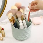 Rotierender Stifthalter für den Schreibtisch, große Kapazität, Aufbewahrungsbox für Schreibwaren, Aufbewahrungseimer für Make-up-Pinsel – Bild 6
