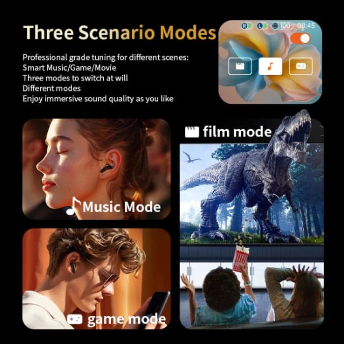 LY30 Vollfarb-Touchscreen ANC+ENC Rauschunterdrückung Kabellose Bluetooth-Ohrhörer – Bild 8