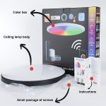 24W 30cm RGBCW Vollfarb-Deckenleuchte Smart WiFi Tuya mit Fernbedienung – Bild 7