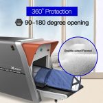 Bopai 61-53111 Wasserdichter Business-Laptop-Rucksack mit großem Fassungsvermögen und USB+Typ-C-Anschluss, 61-53111 – Bild 4