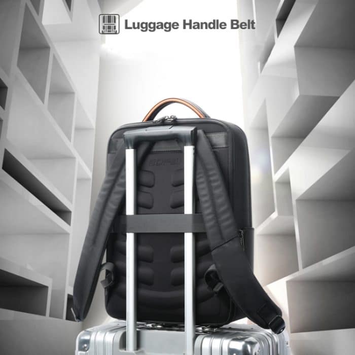 Bopai 61-53111 Wasserdichter Business-Laptop-Rucksack mit großem Fassungsvermögen und USB+Typ-C-Anschluss, 61-53111 – Bild 9