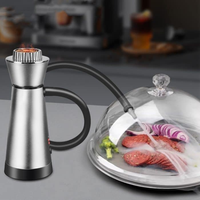 Küche Cocktail Smoker Set Home Steak Rauchen Kochen Werkzeug – Bild 2