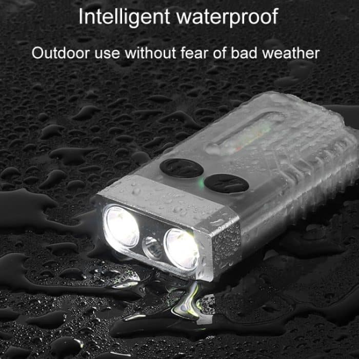 V10 Tragbares Schlüsselanhängerlicht, wiederaufladbar über USB, helle Mini-Taschenlampe – Bild 9