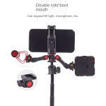 Dual Cold Shoe Mount Adapter Magic Arm Verlängerungsstange Halterung Ständer für Kamera Handy – Bild 6