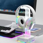 Z3 Cracked mit 3USB-Erweiterungsport-Kopfhörerständer RGB-Umgebungslicht-Kopfhörer-Displayhalter
