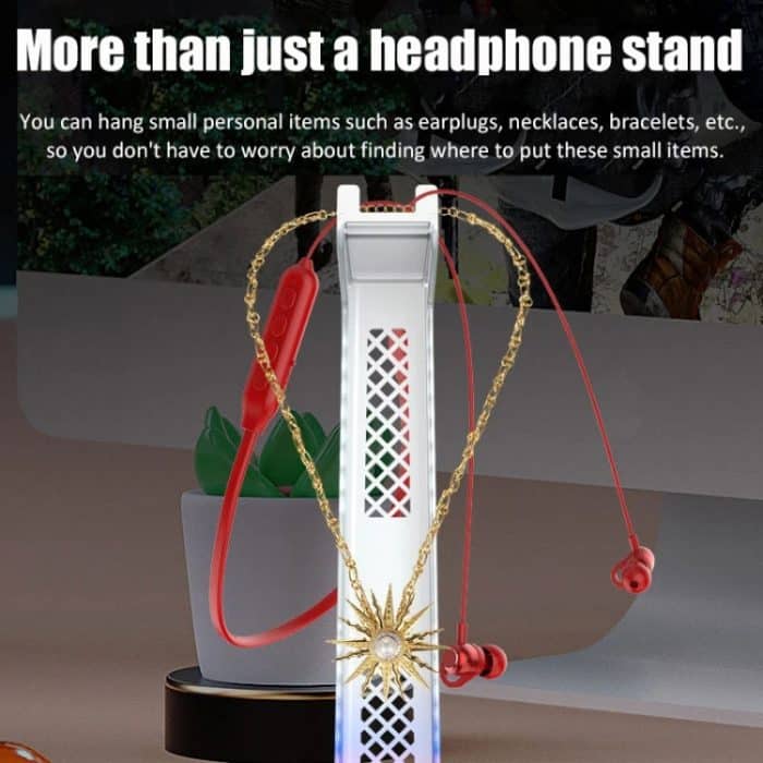 Z3 Cracked mit 3USB-Erweiterungsport-Kopfhörerständer RGB-Umgebungslicht-Kopfhörer-Displayhalter – Bild 7