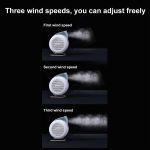 F5 USB-Aufladung Bunter Lichteffekt Desktop-Luftventilator zur Negativionenreinigung, F5 (White) – Bild 3