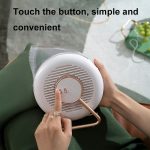 F5 USB-Aufladung Bunter Lichteffekt Desktop-Luftventilator zur Negativionenreinigung, F5 (White) – Bild 4