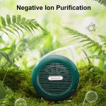 F5 USB-Aufladung Bunter Lichteffekt Desktop-Luftventilator zur Negativionenreinigung, F5 (White) – Bild 5