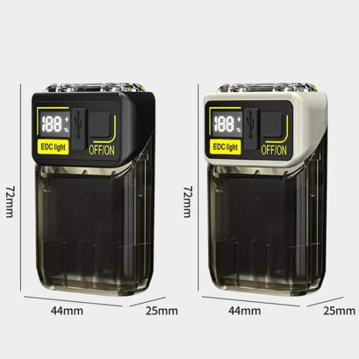 Mini Typ-C wiederaufladbare Outdoor-Schlüsselanhänger-Taschenlampe – Bild 3