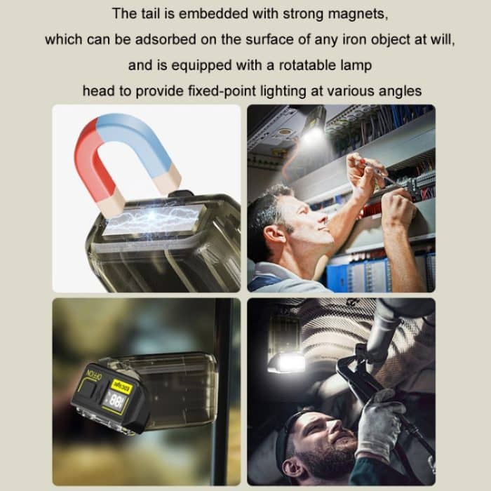 Mini Typ-C wiederaufladbare Outdoor-Schlüsselanhänger-Taschenlampe – Bild 9