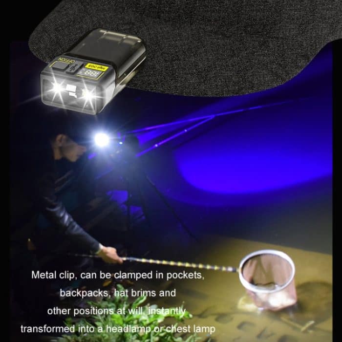 Mini Typ-C wiederaufladbare Outdoor-Schlüsselanhänger-Taschenlampe – Bild 10