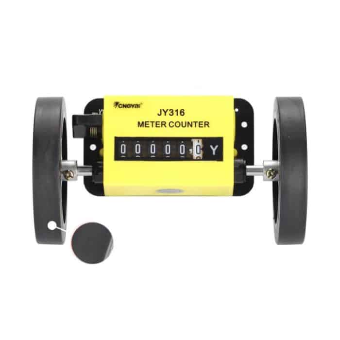 CNGyai Hochpräziser mechanischer Meter-/Yardzähler für Rollentextilmaschinen, JY316 Yard Counter 6 Digits, JM316 Meter Counter 6 Digits, JM316 Meter Counter + Hanging Board, JY316 Yard Counter + Hanging Board – Bild 1