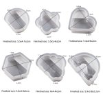 2 stücke Visitenkarte Halter Foto Clip Form DIY Kristall Kleber Harz Form, Semicircle 003, Flower 004, Heart Shape 001, Hexagon 002, Clouds 005, Rainbow 006 – Bild 3