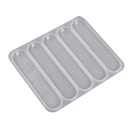 Ganzseitige Lesezeichen-Anhänger-Silikonform DIY Epoxidharzform, Oval, Rectangular Small, Rectangular Large