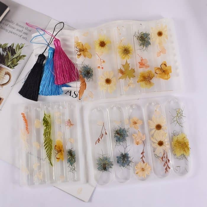 Ganzseitige Lesezeichen-Anhänger-Silikonform DIY Epoxidharzform, Oval, Rectangular Small, Rectangular Large – Bild 4