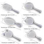 Silikonform für Luftkissenkamm, Set zum Selbermachen, Epoxidharz, Basteln, Formen, Oval 001, Round 003, Small Oval 004, Cat Ear 005, Bear Ear 002, Heart Shape 006 – Bild 3