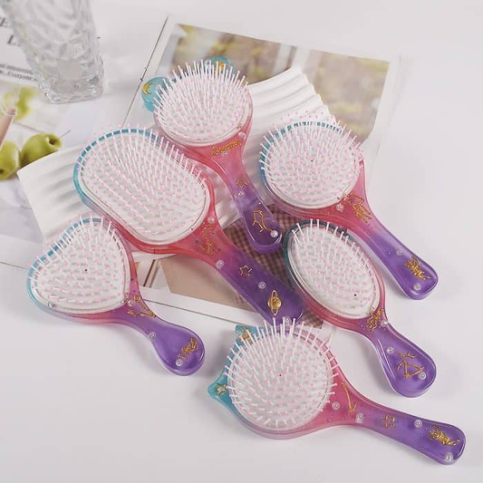 Silikonform für Luftkissenkamm, Set zum Selbermachen, Epoxidharz, Basteln, Formen, Oval 001, Round 003, Small Oval 004, Cat Ear 005, Bear Ear 002, Heart Shape 006 – Bild 5