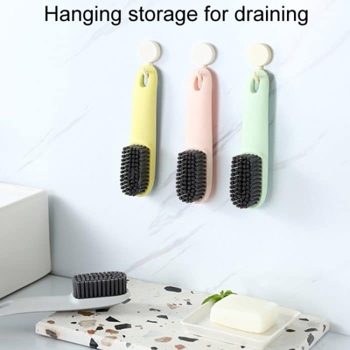 Weiche Schuhbürste mit langem Stiel, Wäschebürste in Kontrastfarbe, schadet Schuhen nicht, Reinigungsbürste für zu Hause, Schuhwaschbürsten-Set – Bild 5