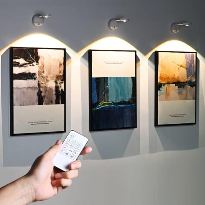 Wiederaufladbarer kabelloser LED-Bewegungsmelder-Strahler mit Fernbedienung, 1200mAH White, 1200mAH Black, 2000mAH White, 2000mAH Black – Bild 2