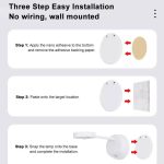 Wiederaufladbarer kabelloser LED-Bewegungsmelder-Strahler mit Fernbedienung, 1200mAH White, 1200mAH Black, 2000mAH White, 2000mAH Black – Bild 10