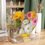 DIY Kleber Doppel Herz-förmigen Hängen Foto Rahmen Display Stand Silikon Form, Heart, Base, Set – Bild 7