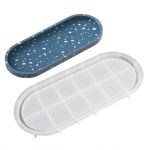 DIY Epoxy Oval Tablett Gericht Form Silikon Form für Blumentopf Basis, 001, 002, 003, 004, 005