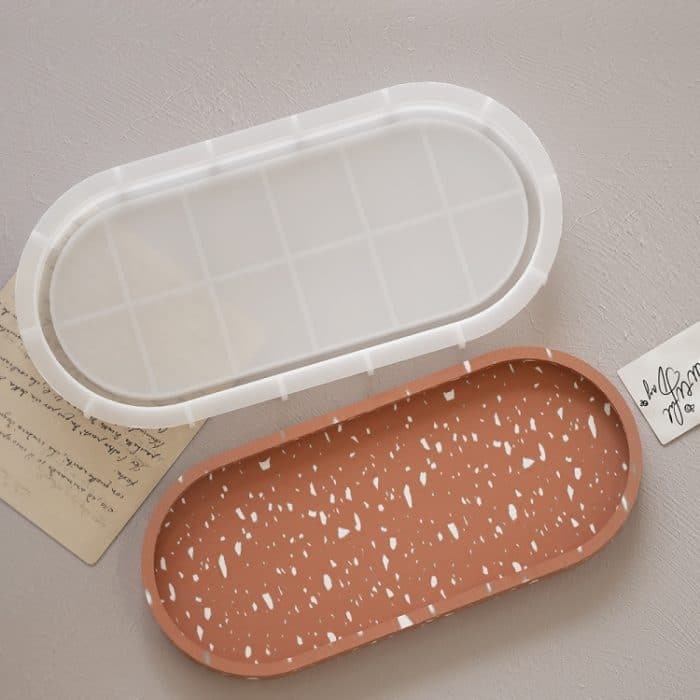 DIY Epoxy Oval Tablett Gericht Form Silikon Form für Blumentopf Basis, 001, 002, 003, 004, 005 – Bild 4