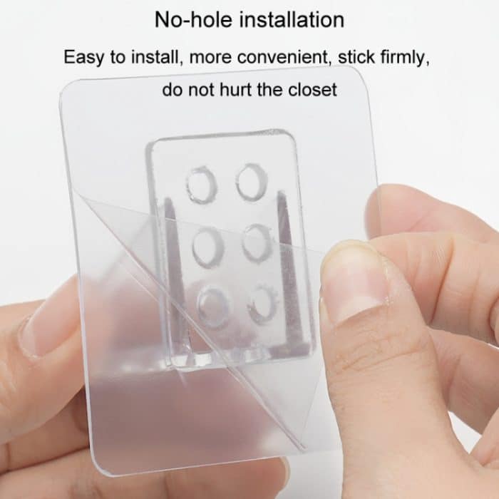 4 stücke Partition Halterung Kein Punch Rechten Winkel Laminat Regal Kleiderschrank Partition Bord Befestigung Halter, 7x7cm, 7x15cm – Bild 7