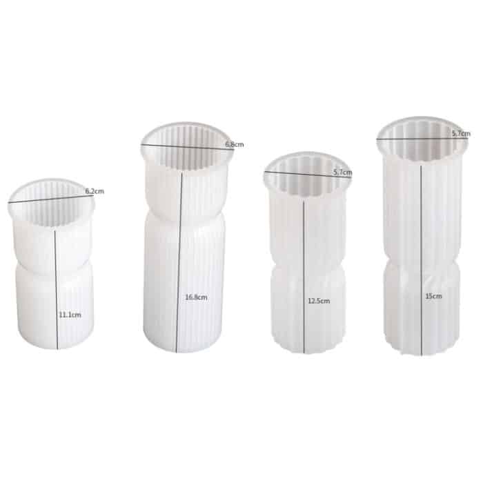 DIY Geometrische Zylinder Vertikale Streifen Kerze Silikon Form Harz Ornamente Form, 001, 002, 003, 004 – Bild 3