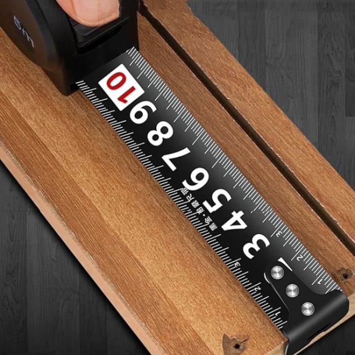 DONG GSHENG Hochpräzises, verdicktes Maßband aus Stahl für den Heimgebrauch, Black Gold Frosted 3m x 16mm, Black Gold Frosted 5m x 19mm, Black Gold Frosted 5m x 25mm, Black Gold Frosted 7.5m x 25mm, Black Gold Frosted 10m x 25mm... – Bild 8