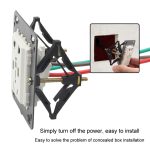 86 typ Schalter Buchse Verdeckte Box Reparateur Draht Box Fixer Abhilfe Unterstützung Stange – Bild 4