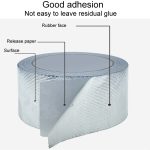 0,15 mm Glasfasergewebe Aluminiumfolie Klebeband Klimaanlage Rohr wasserdicht Naht Abdichtung Band, 3cm x 5m, 3cm x 10m, 3cm x 20m, 5cm x 5m, 5cm x 10m, 5cm x 20m – Bild 3