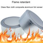 0,15 mm Glasfasergewebe Aluminiumfolie Klebeband Klimaanlage Rohr wasserdicht Naht Abdichtung Band, 3cm x 5m, 3cm x 10m, 3cm x 20m, 5cm x 5m, 5cm x 10m, 5cm x 20m – Bild 6